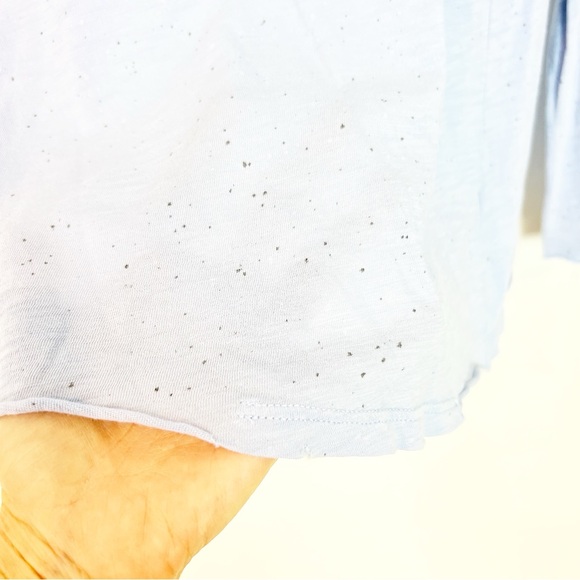 ATM Anthony Thomas Melillo Light Blue Long Sleeve Tee - Picture 4 of 7